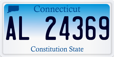 CT license plate AL24369