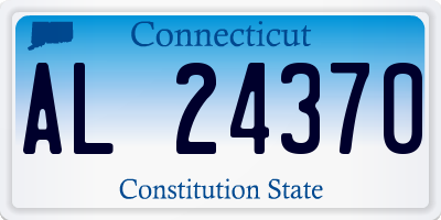 CT license plate AL24370