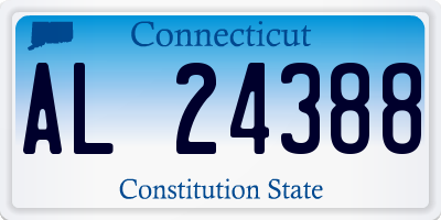CT license plate AL24388