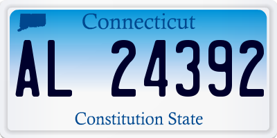 CT license plate AL24392