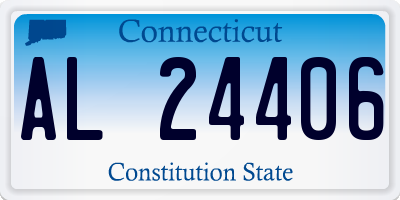 CT license plate AL24406