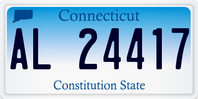 CT license plate AL24417