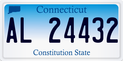 CT license plate AL24432