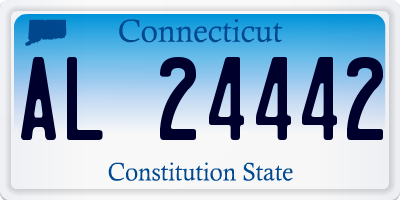 CT license plate AL24442