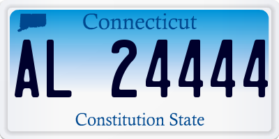 CT license plate AL24444