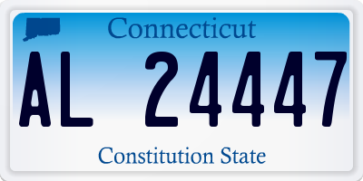 CT license plate AL24447