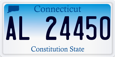 CT license plate AL24450