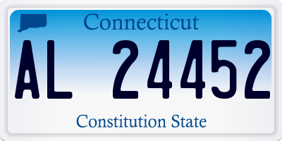 CT license plate AL24452