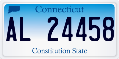 CT license plate AL24458