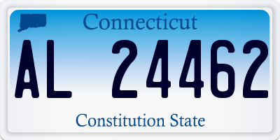 CT license plate AL24462