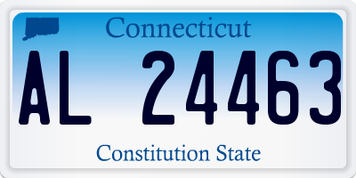 CT license plate AL24463