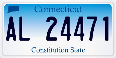 CT license plate AL24471