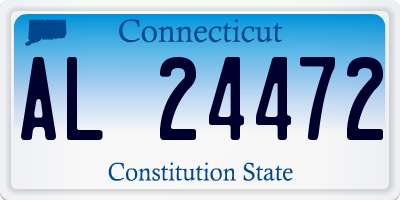 CT license plate AL24472