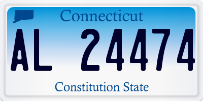 CT license plate AL24474