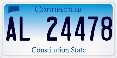 CT license plate AL24478