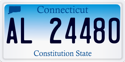 CT license plate AL24480