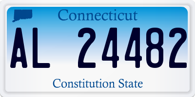 CT license plate AL24482