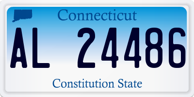 CT license plate AL24486