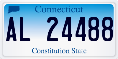 CT license plate AL24488