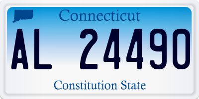 CT license plate AL24490