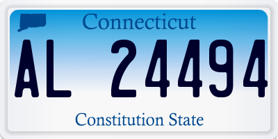 CT license plate AL24494