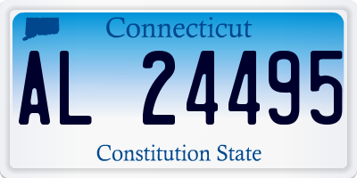 CT license plate AL24495
