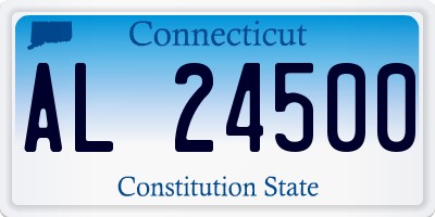 CT license plate AL24500