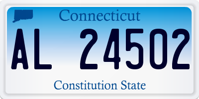 CT license plate AL24502