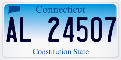 CT license plate AL24507