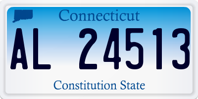 CT license plate AL24513