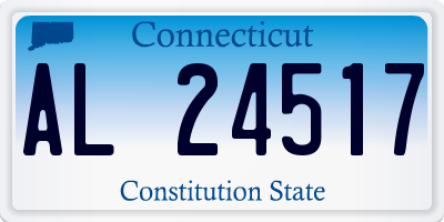CT license plate AL24517