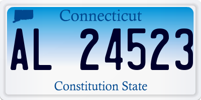 CT license plate AL24523