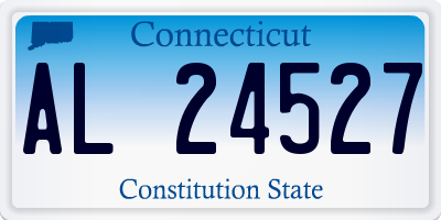 CT license plate AL24527