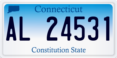 CT license plate AL24531