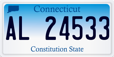 CT license plate AL24533