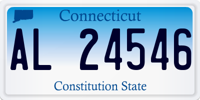 CT license plate AL24546