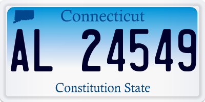 CT license plate AL24549