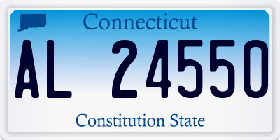 CT license plate AL24550