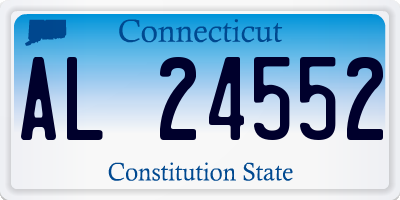 CT license plate AL24552