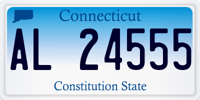 CT license plate AL24555