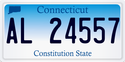 CT license plate AL24557