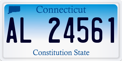 CT license plate AL24561