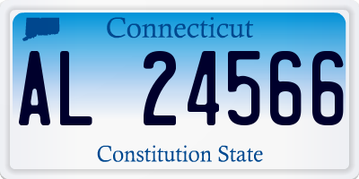 CT license plate AL24566