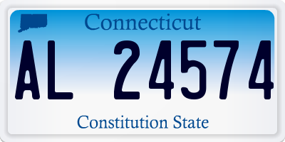 CT license plate AL24574