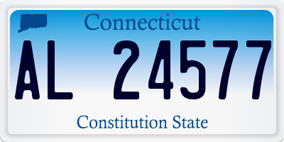 CT license plate AL24577