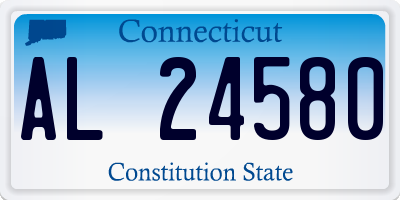 CT license plate AL24580