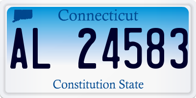CT license plate AL24583