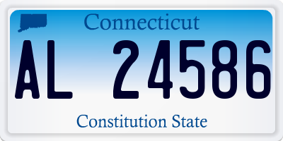 CT license plate AL24586