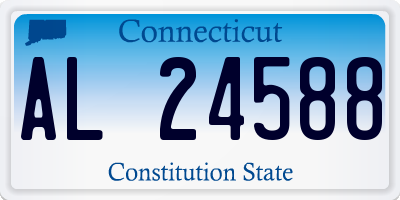 CT license plate AL24588