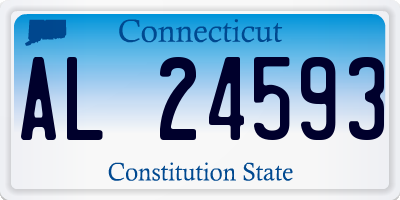 CT license plate AL24593